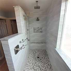 Custom Shower Designed and Built by Modern Image Interiors